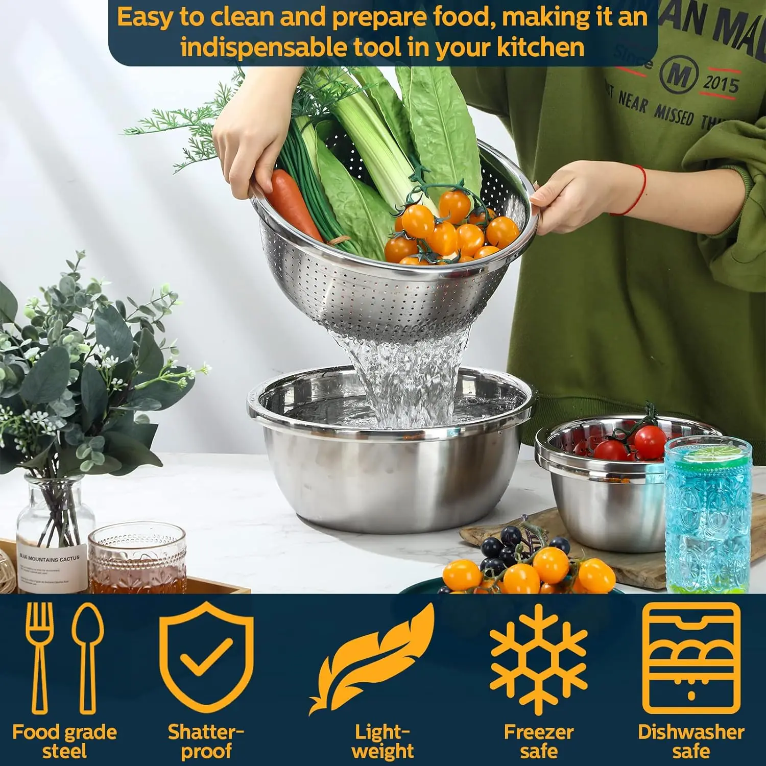 Stainless Steel Mixing Bowls 5